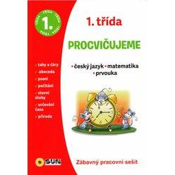 Zábavný pracovní sešit - 1. TŘÍDA - český jazyk, matematika, prvouka