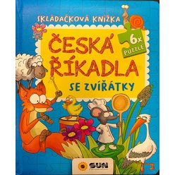 Česká říkadla ze zvířátky - Skládačková knížka