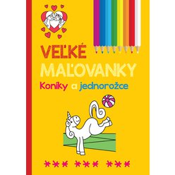 Veľké maľovanky Koníky a jednorožce