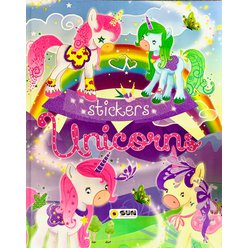 Unicorns - stickers - Velká kniha samolepek