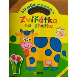 Říkadla se samolepkami - Zvířátka na statku  - nalep a maluj