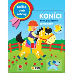 Knížka plná zábavy - KONÍCI - znovu použitelné samolepky - Mazlíčci