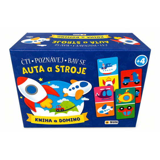 Kniha a Domino - Auta a stroje