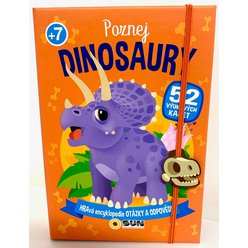 Poznej DINOSAURY - 52 Výukových karet -  Hravá encyklopedie - Otázky a odpovědi