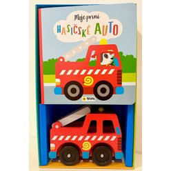 Moje první HASIČSKÉ AUTO - Dárkový box kniha s hračkou