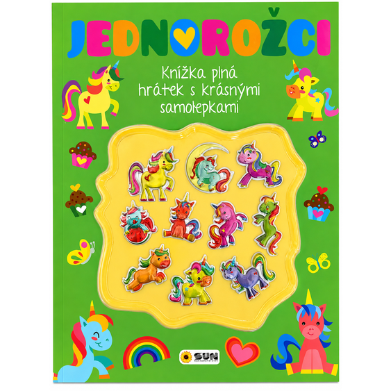 JEDNOROŽCI - Kniha plná hrátek a aktivit s 3D samolepkami