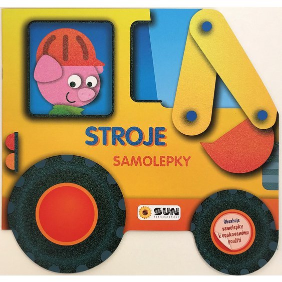 Stroje - velké samolepky