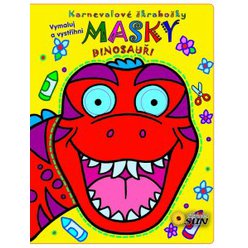 Karnevalové škrabošky Masky - Dinosauři